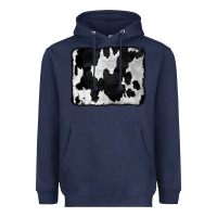 Navy Cowhide Heavyweight Hoodie - CowCowDesign
