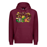 Burgundy Western lucky St. Patrick's Day Premium Hoodie - CowGirlArtShop