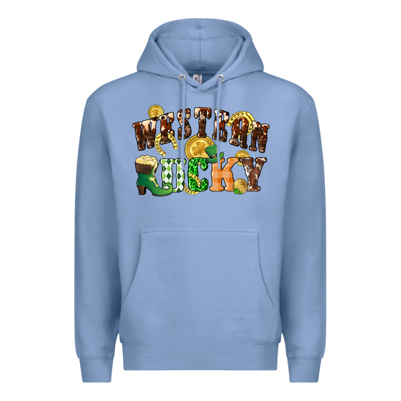 Western Lucky St. Patrick's Day Premium Hoodie by CowGirlArtShop | Teevron