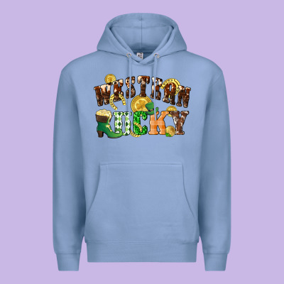 Western Lucky St. Patrick's Day Premium Hoodie Designed By Cowgirlartshop