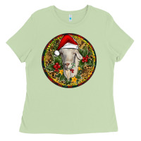Matcha Christmas Goat Ladies Tee - RanaPortraitStore