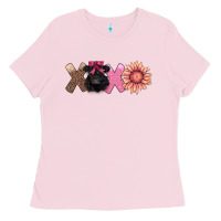 Bubblegum Pink xoxo belted galloway Ladies Tee - AdoDesignShop