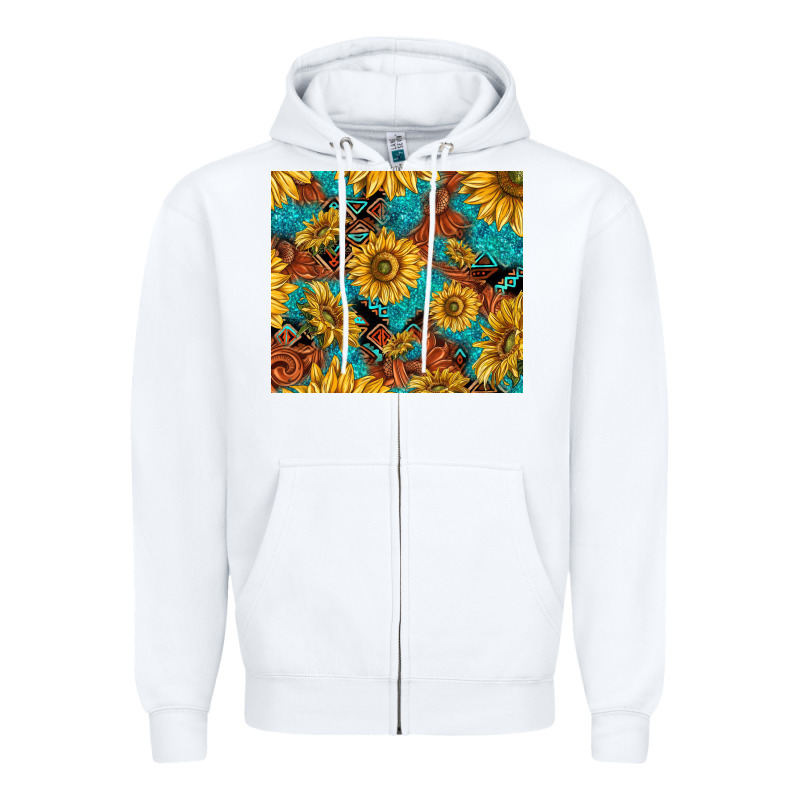 Rustic Sunflowers Zipper Hoodie by TumblerDesignByShophia | Teevron