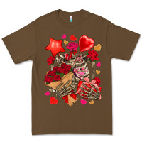 Cacao valentines day skeleton Premium Tee - NancyCooperArtShop
