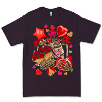 Plum valentines day skeleton Premium Tee - NancyCooperArtShop
