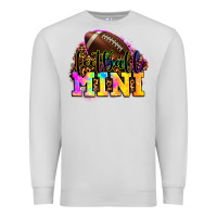 Dove Grey football mini Premium Sweatshirt - OliviaCreatesArt