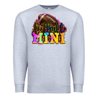Heather Grey football mini Premium Sweatshirt - OliviaCreatesArt