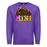 Purple football mini Premium Sweatshirt - OliviaCreatesArt