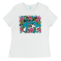 White v.drose glitter cowhide Ladies Tee - AdoDesignShop