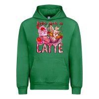 Emerald Love You Latte Valentine Cupid Urban Hoodie - CowhideDigitalArt