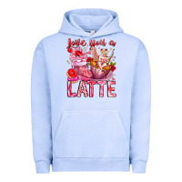 Pigment Grape Ice Love You Latte Valentine Cupid Urban Hoodie - CowhideDigitalArt