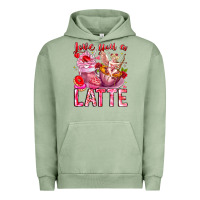 Love You Latte Valentine Cupid Urban Hoodie | Teevron