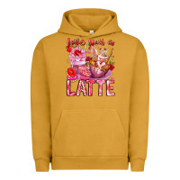 Pigment Peanut Butter Love You Latte Valentine Cupid Urban Hoodie - CowhideDigitalArt