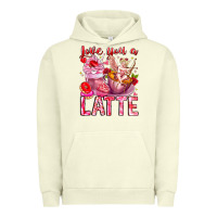 Pigment Pistachio Love You Latte Valentine Cupid Urban Hoodie - CowhideDigitalArt