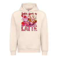 Sandshell Love You Latte Valentine Cupid Urban Hoodie - CowhideDigitalArt