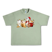 Oil Green Christmas Milk and Cookie Latte Coffee Cups Urban Heavy Tee - MaliasSmallBusiness