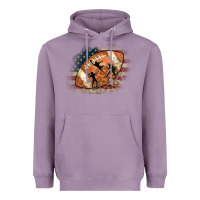 Lavender American Football Flag Players Heavyweight Hoodie - CowCowDesign