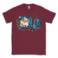 Burgundy Santa Baby Christmas Classic Tee - MaliasSmallBusiness