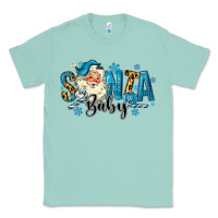 Seafoam Santa Baby Christmas Classic Tee - MaliasSmallBusiness