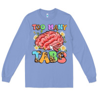 Colony Blue too many tabs Long Sleeve Tee - Artiststas