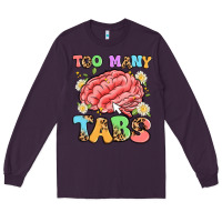 Plum too many tabs Long Sleeve Tee - Artiststas