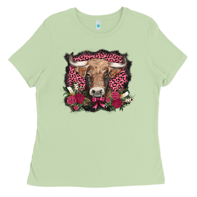 V.d. Cow And Roses Ladies Tee by AdoDesignShop | Teevron