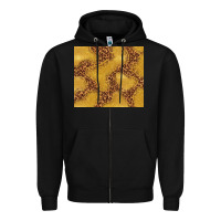 Black gold glitter with leopard pattern Zipper Hoodie - TumblerDesignByShophia