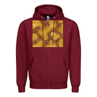 Burgundy gold glitter with leopard pattern Zipper Hoodie - TumblerDesignByShophia