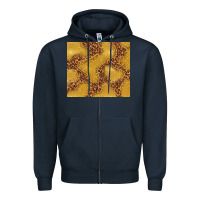 Navy gold glitter with leopard pattern Zipper Hoodie - TumblerDesignByShophia