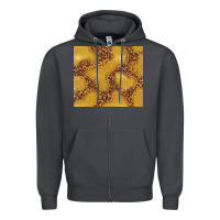 Smoke gold glitter with leopard pattern Zipper Hoodie - TumblerDesignByShophia