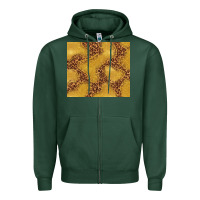 Sports Green gold glitter with leopard pattern Zipper Hoodie - TumblerDesignByShophia
