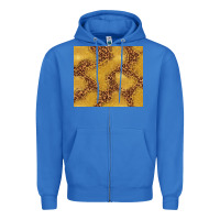 True Royal gold glitter with leopard pattern Zipper Hoodie - TumblerDesignByShophia