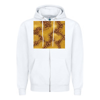 White gold glitter with leopard pattern Zipper Hoodie - TumblerDesignByShophia