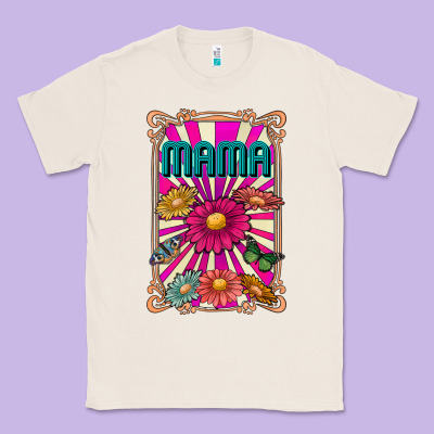Mama Classic Tee Designed By Cowhidedigitalart