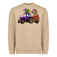 Mushroom mardi gras mask crawfish farm tractor Heavyweight Sweatshirt - RanaPortraitStore