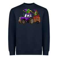 Navy mardi gras mask crawfish farm tractor Heavyweight Sweatshirt - RanaPortraitStore