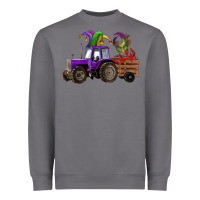 Storm mardi gras mask crawfish farm tractor Heavyweight Sweatshirt - RanaPortraitStore
