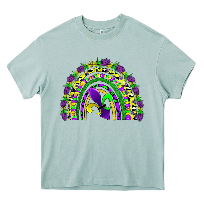 Mardi Gras Rainbow Heavy Core Tee by AdoDesignShop | Teevron