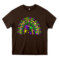 Chocolate Brown mardi gras rainbow Heavy Core Tee - AdoDesignShop