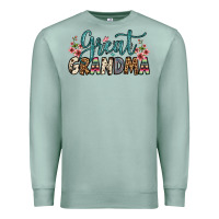 Seafoam great grandma Premium Sweatshirt - OliviaCreatesArt
