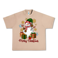 Burro Snowman Merry Christmas Urban Heavy Tee - NancyCooperArtShop