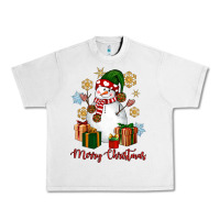 Lunar Rock Snowman Merry Christmas Urban Heavy Tee - NancyCooperArtShop