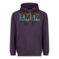 Plum Mama Turquoise Tooled Heavyweight Hoodie - CowCowDesign