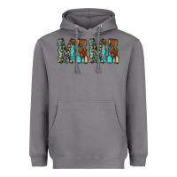 Storm Mama Turquoise Tooled Heavyweight Hoodie - CowCowDesign