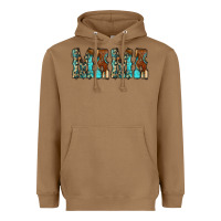 Toasted Coconut Mama Turquoise Tooled Heavyweight Hoodie - CowCowDesign