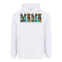White Mama Turquoise Tooled Heavyweight Hoodie - CowCowDesign