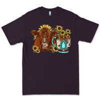 Plum sunflower coffee cup red angus gemstone Premium Tee - JahusDesignShop