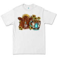 White sunflower coffee cup red angus gemstone Premium Tee - JahusDesignShop