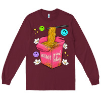 Burgundy instant good vibes Long Sleeve Tee - Artiststas