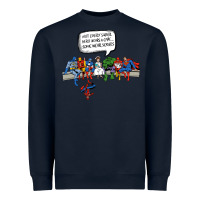 Navy Superheros Heavyweight Sweatshirt - Bettercallsaul